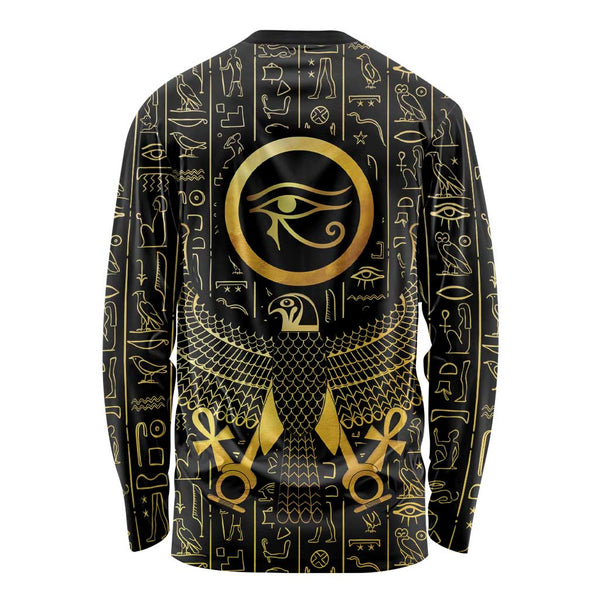 Ancient Egyptian Off Shoulder Short Dress Horus Falcon God LT15 main image 0