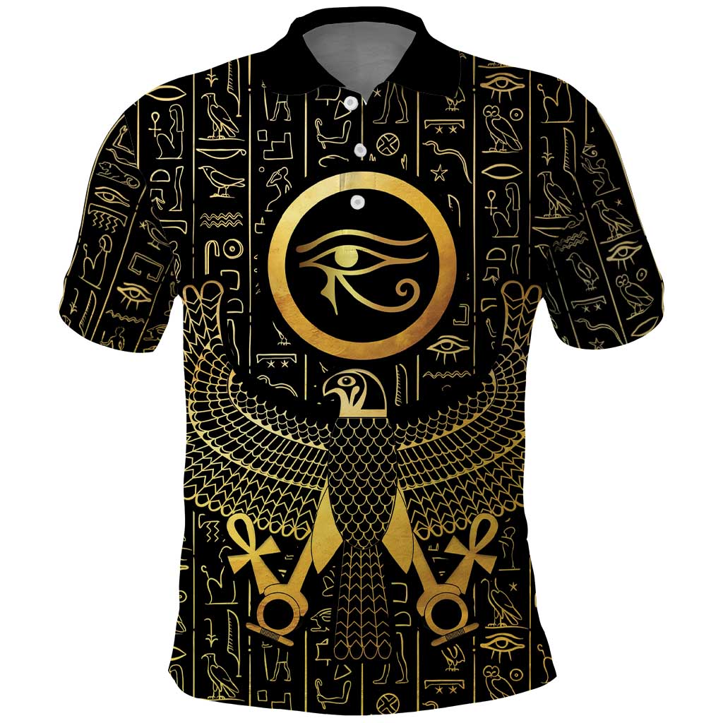 Ancient Egyptian Polo Shirt Horus Falcon God