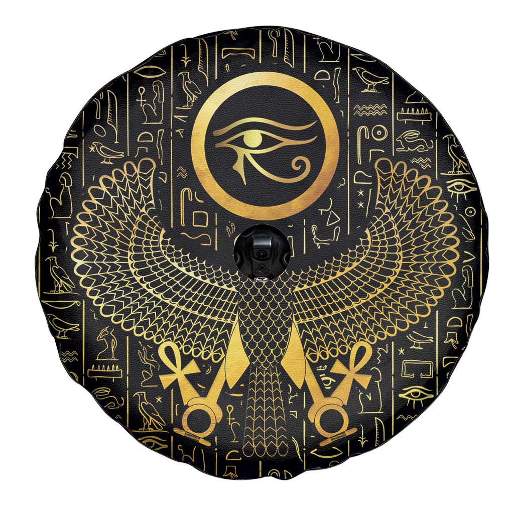 Ancient Egyptian Spare Tire Cover Horus Falcon God