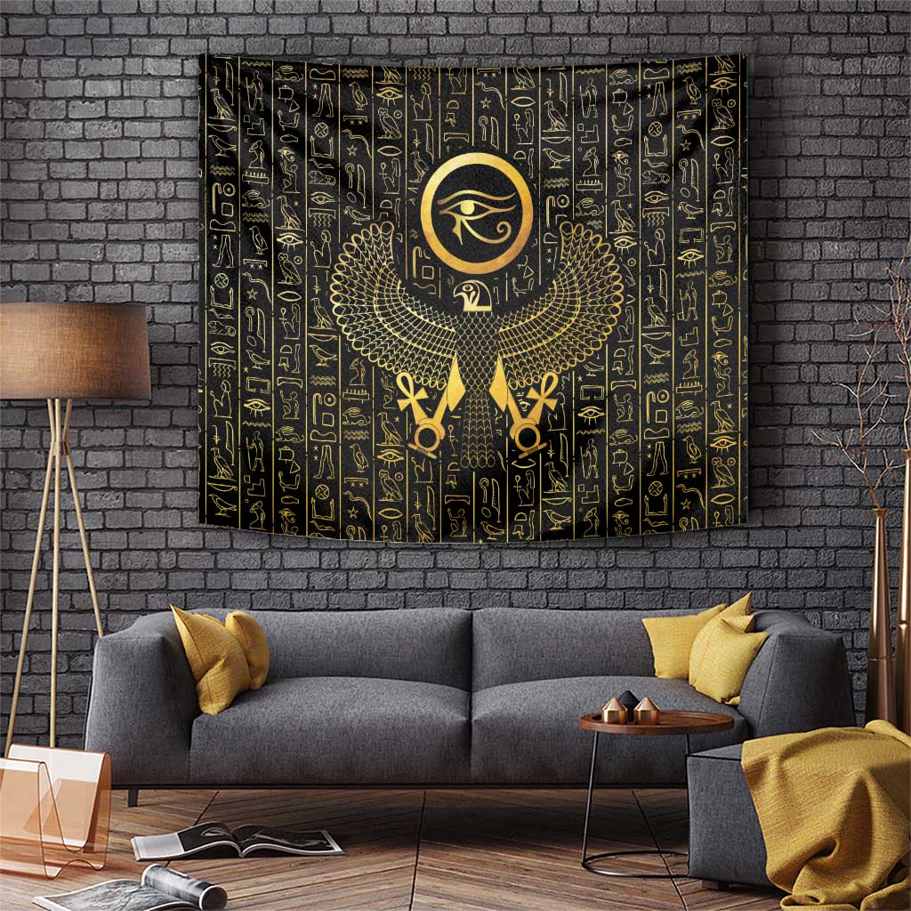 Ancient Egyptian Tapestry Horus Falcon God