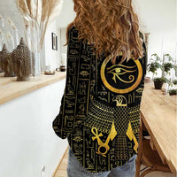 Ancient Egyptian Women Casual Shirt Horus Falcon God