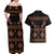 Toghu Couples Matching Off Shoulder Maxi Dress and Hawaiian Shirt Cameroon Traditional Pattern