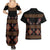 Toghu Couples Matching Summer Maxi Dress and Hawaiian Shirt Cameroon Traditional Pattern