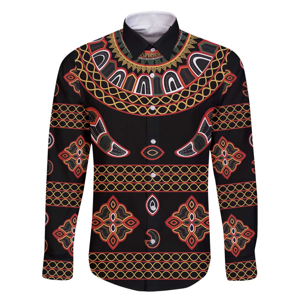 Toghu Family Matching Puletasi and Hawaiian Shirt Cameroon Traditional Pattern