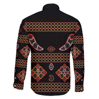 Toghu Family Matching Short Sleeve Bodycon Dress and Hawaiian Shirt Cameroon Traditional Pattern