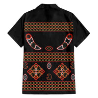 Toghu Family Matching Summer Maxi Dress and Hawaiian Shirt Cameroon Traditional Pattern