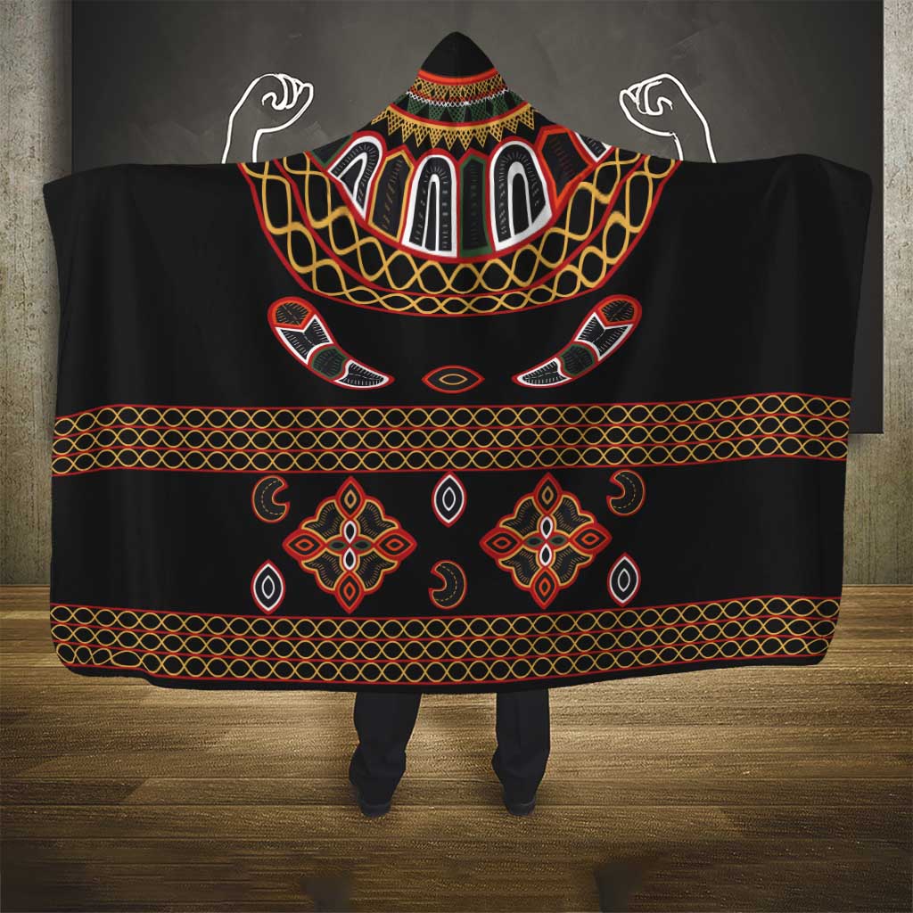 Toghu Hooded Blanket Cameroon Traditional Pattern
