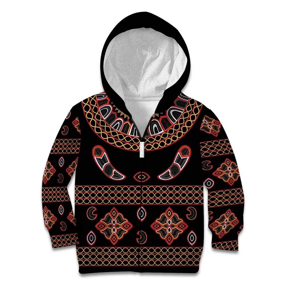 Toghu Kid Hoodie Cameroon Traditional Pattern