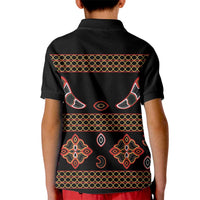 Toghu Kid Polo Shirt Cameroon Traditional Pattern