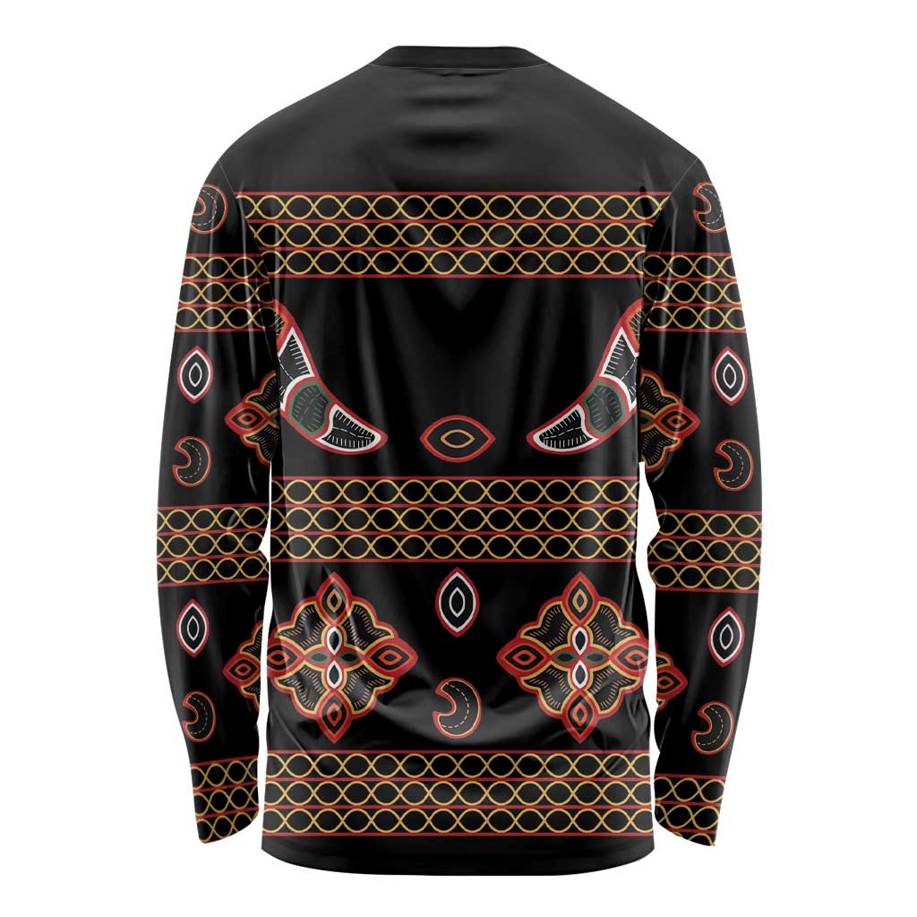 Toghu Long Sleeve Shirt Cameroon Traditional Pattern