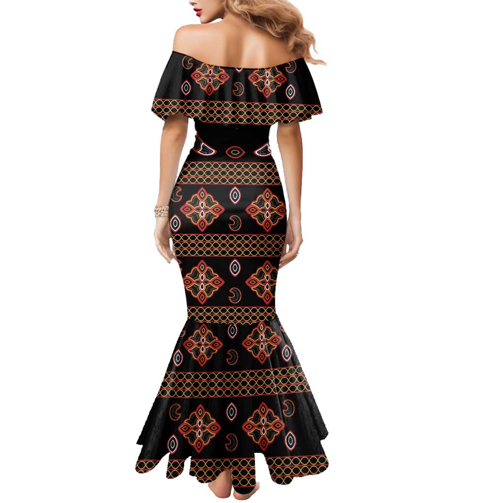 Toghu Mermaid Dress Cameroon Traditional Pattern