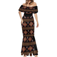 Toghu Mermaid Dress Cameroon Traditional Pattern