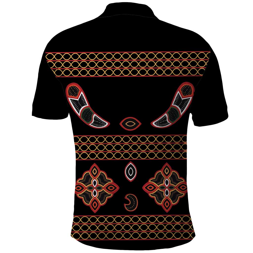 Toghu Polo Shirt Cameroon Traditional Pattern
