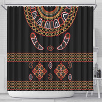 Toghu Shower Curtain Cameroon Traditional Pattern