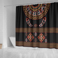 Toghu Shower Curtain Cameroon Traditional Pattern