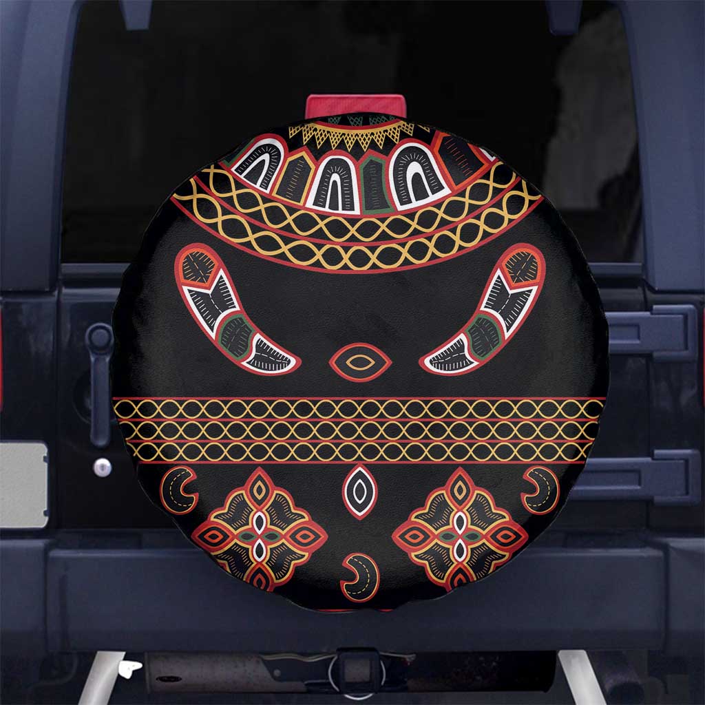 Toghu Spare Tire Cover Cameroon Traditional Pattern