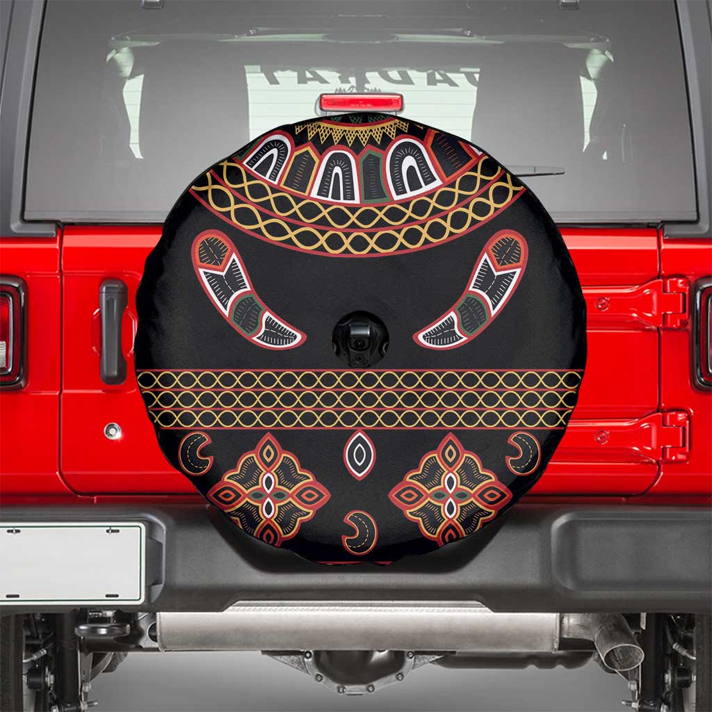 Toghu Spare Tire Cover Cameroon Traditional Pattern