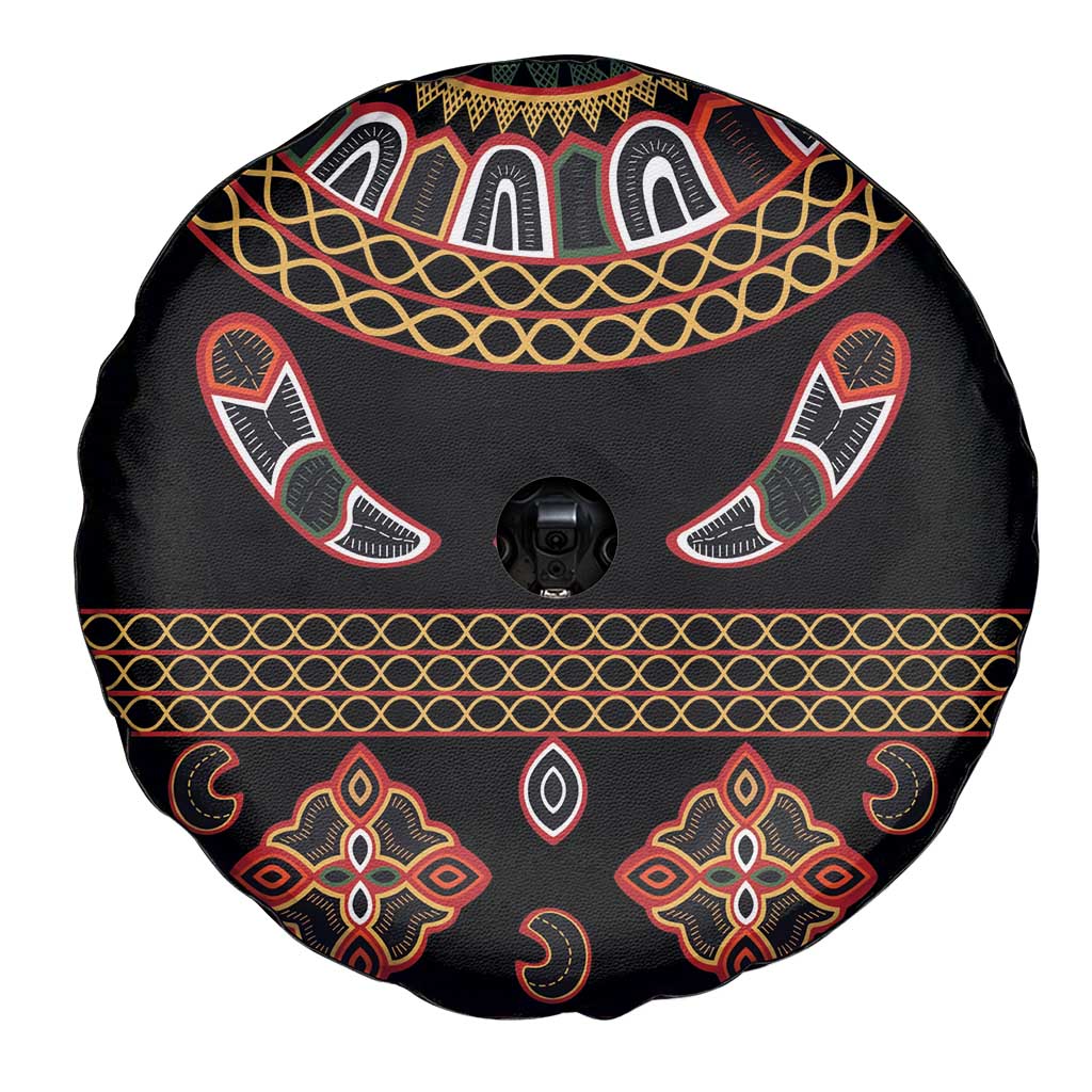 Toghu Spare Tire Cover Cameroon Traditional Pattern