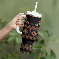Toghu Tumbler With Handle Cameroon Traditional Pattern