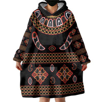 Toghu Wearable Blanket Hoodie Cameroon Traditional Pattern
