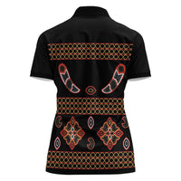 Toghu Women Polo Shirt Cameroon Traditional Pattern