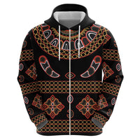 Toghu Zip Hoodie Cameroon Traditional Pattern