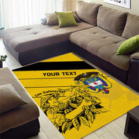Custom Colombia Football Area Rug Go Los Cafeteros