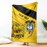 Custom Colombia Football Blanket Go Los Cafeteros