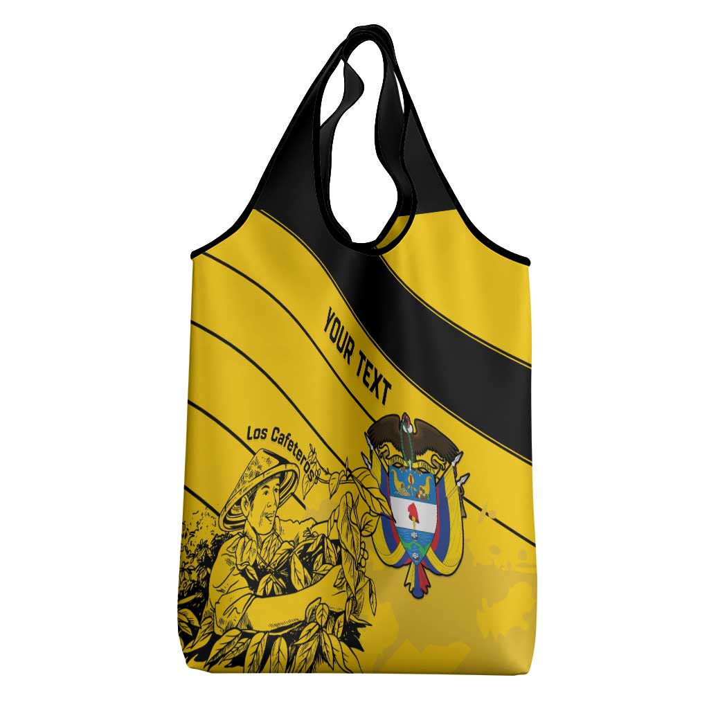 Custom Colombia Football Grocery Bag Go Los Cafeteros
