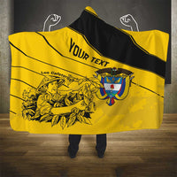 Custom Colombia Football Hooded Blanket Go Los Cafeteros