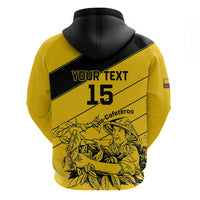 Custom Colombia Football Hoodie Go Los Cafeteros