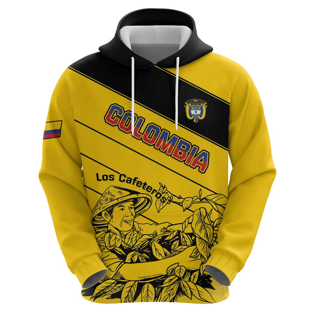 Custom Colombia Football Hoodie Go Los Cafeteros