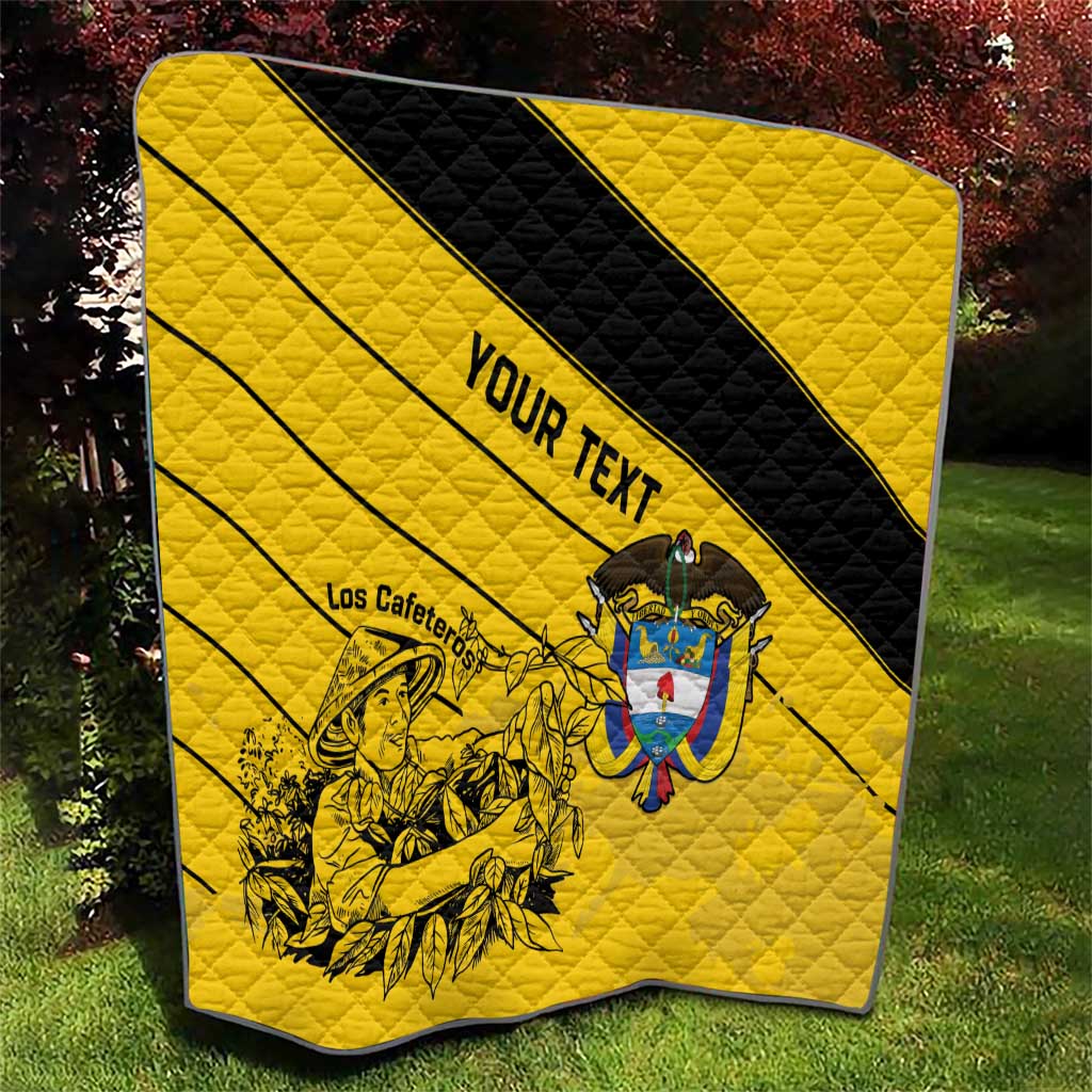 Custom Colombia Football Quilt Go Los Cafeteros