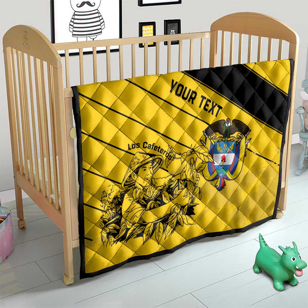 Custom Colombia Football Quilt Go Los Cafeteros