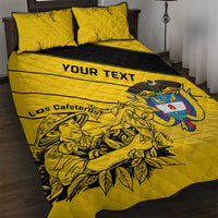 Custom Colombia Football Quilt Bed Set Go Los Cafeteros
