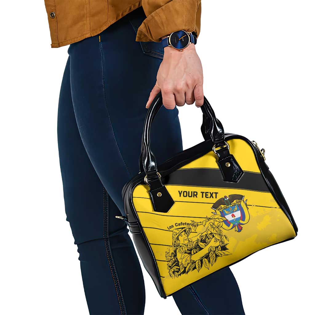Custom Colombia Football Shoulder Handbag Go Los Cafeteros