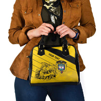 Custom Colombia Football Shoulder Handbag Go Los Cafeteros