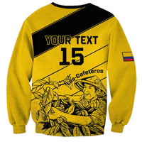 Custom Colombia Football Sweatshirt Go Los Cafeteros