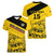 Custom Colombia Football Women V-Neck T-Shirt Go Los Cafeteros