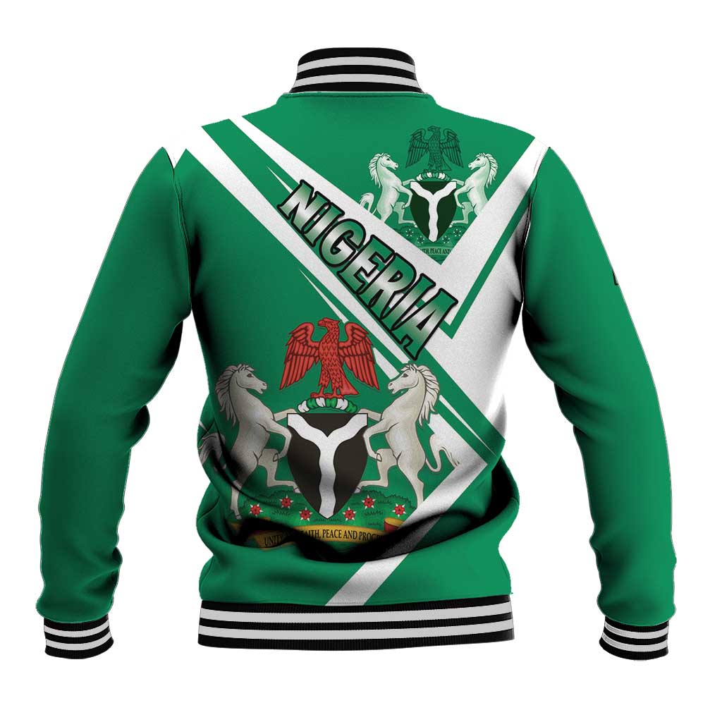 Nigeria Coat Of Arms Baseball Jacket Sporty Style