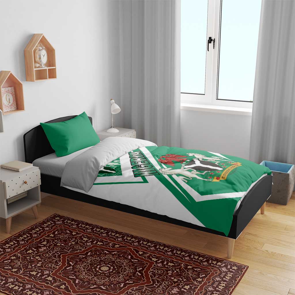 Nigeria Coat Of Arms Bedding Set Sporty Style