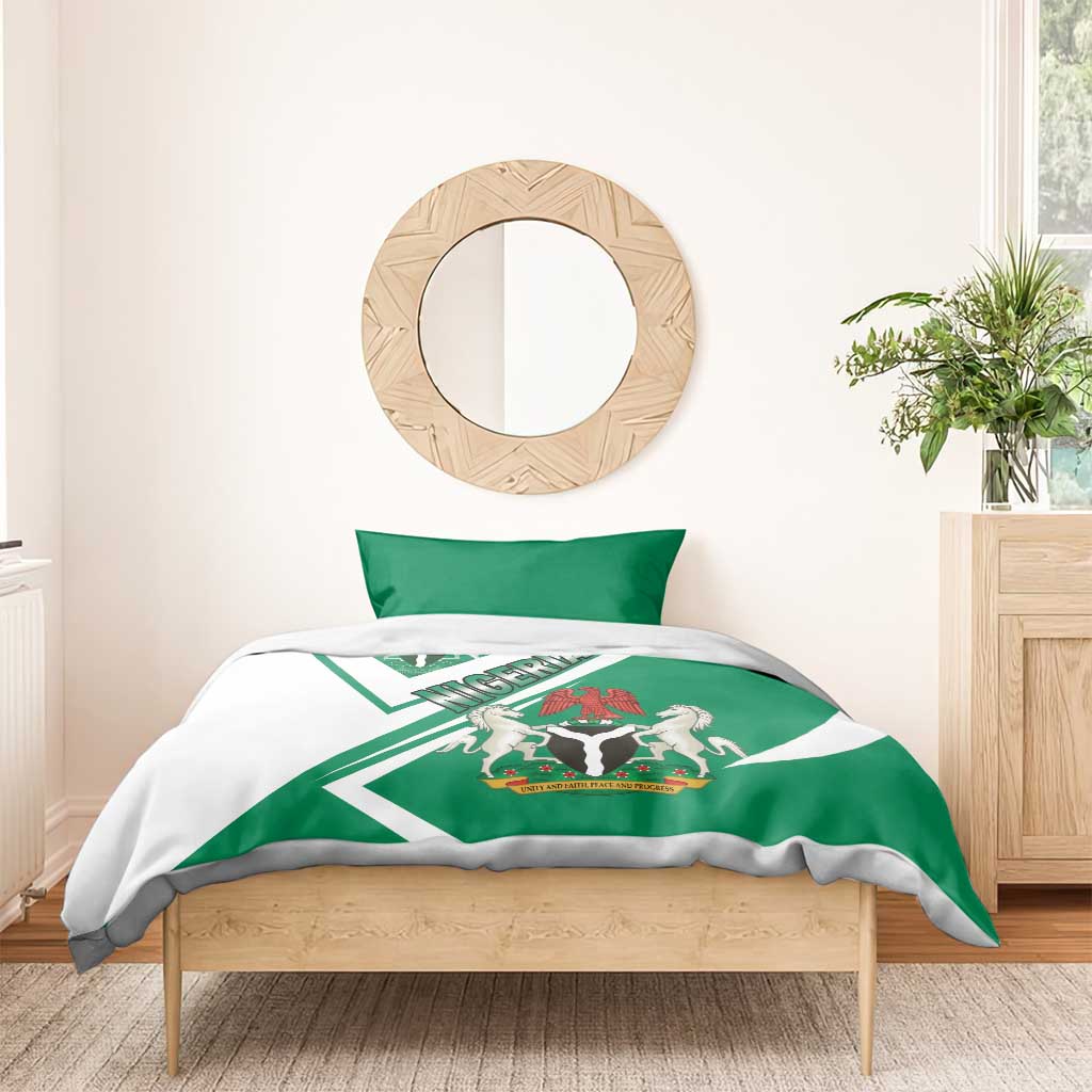 Nigeria Coat Of Arms Bedding Set Sporty Style