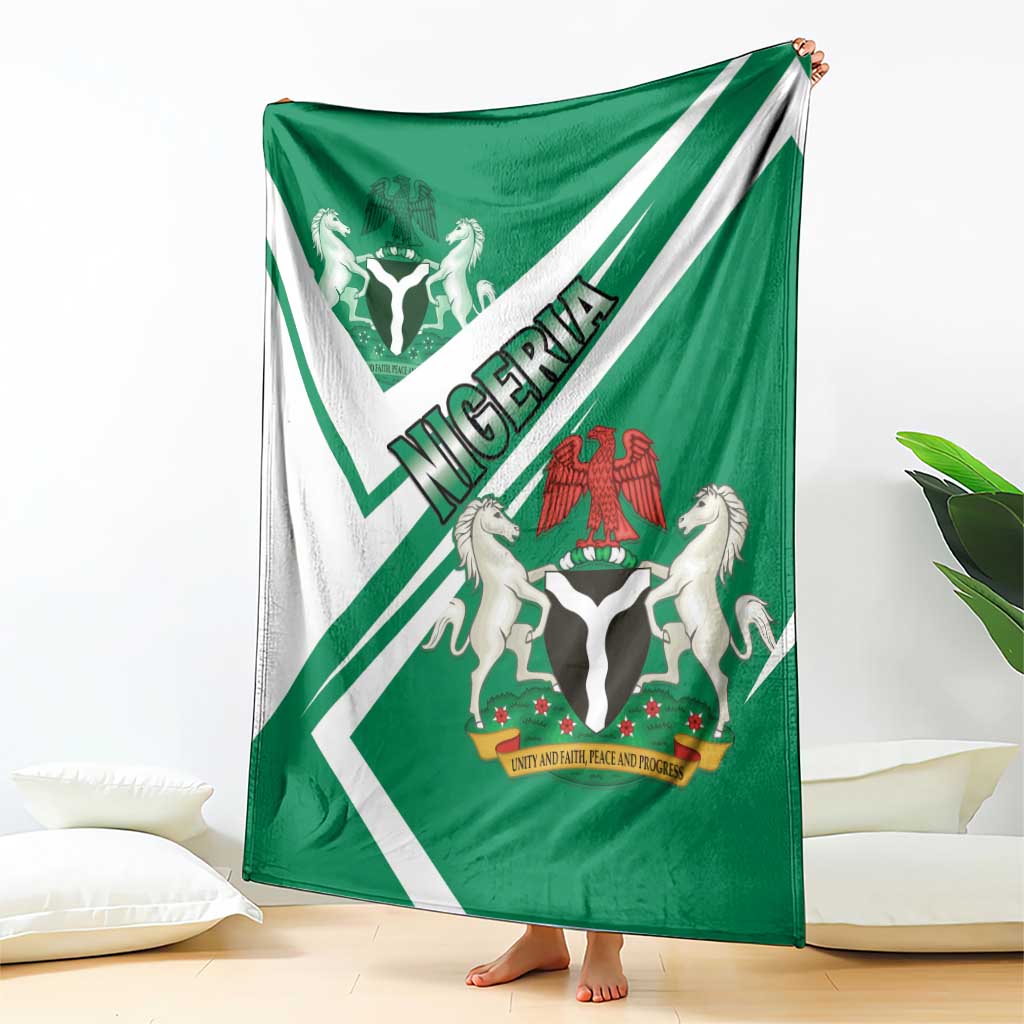 Nigeria Coat Of Arms Blanket Sporty Style
