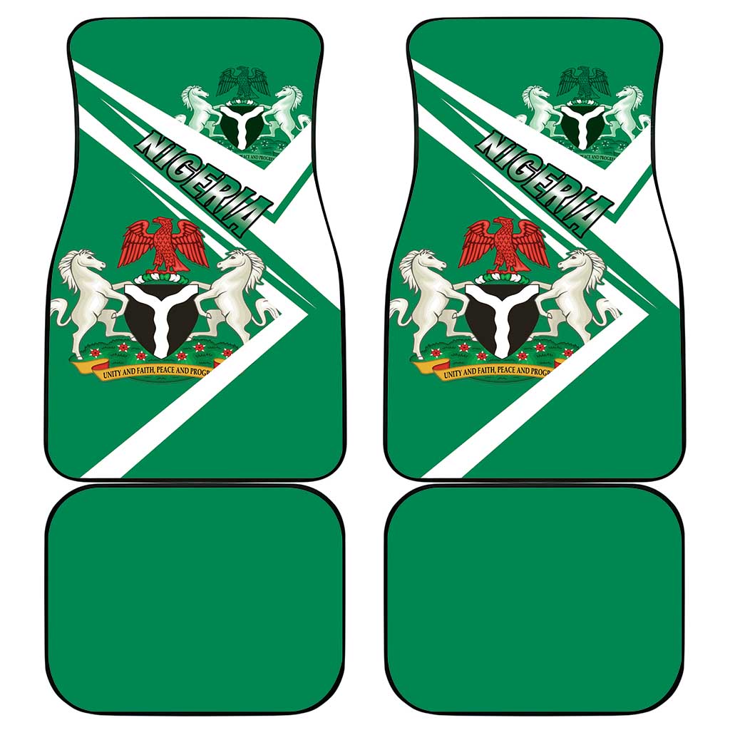 Nigeria Coat Of Arms Car Mats Sporty Style