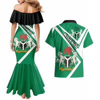 Nigeria Coat Of Arms Couples Matching Mermaid Dress and Hawaiian Shirt Sporty Style