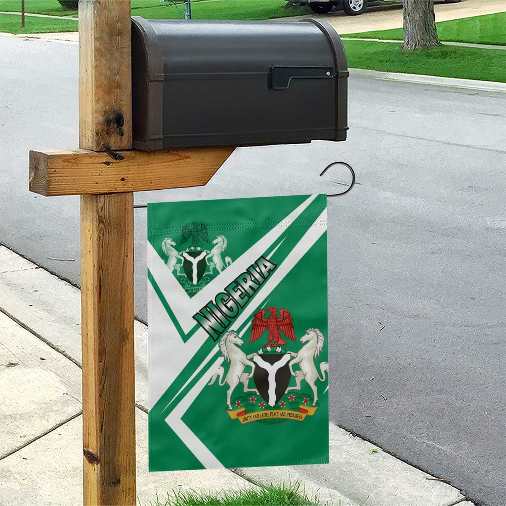 Nigeria Coat Of Arms Garden Flag Sporty Style