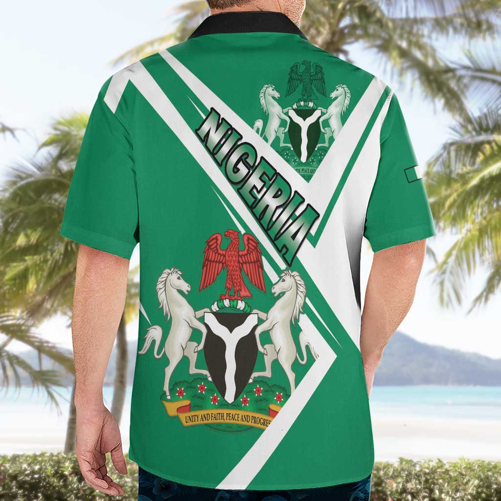 Nigeria Coat Of Arms Hawaiian Shirt Sporty Style