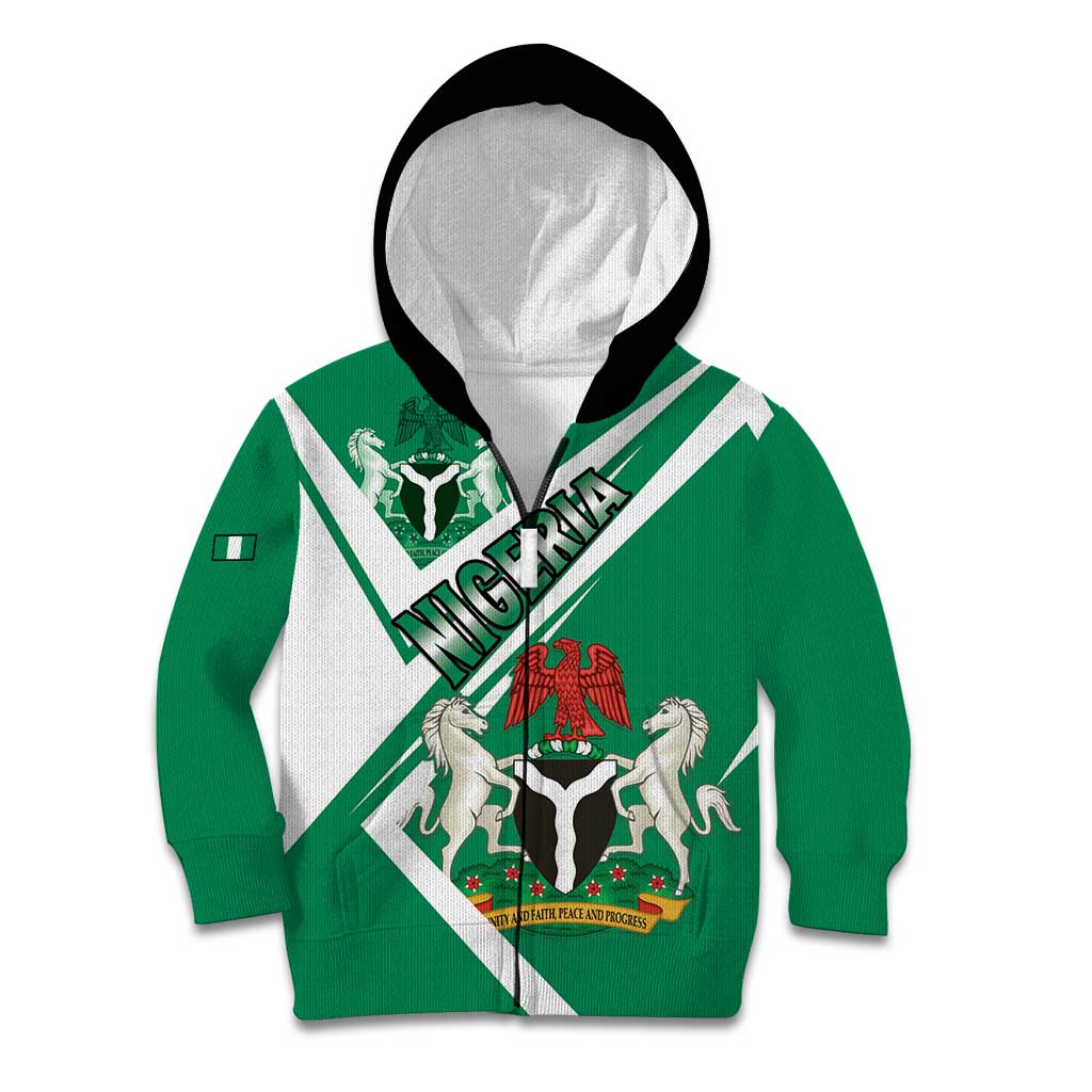 Nigeria Coat Of Arms Kid Hoodie Sporty Style