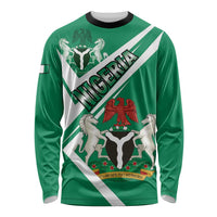 Nigeria Coat Of Arms Long Sleeve Shirt Sporty Style