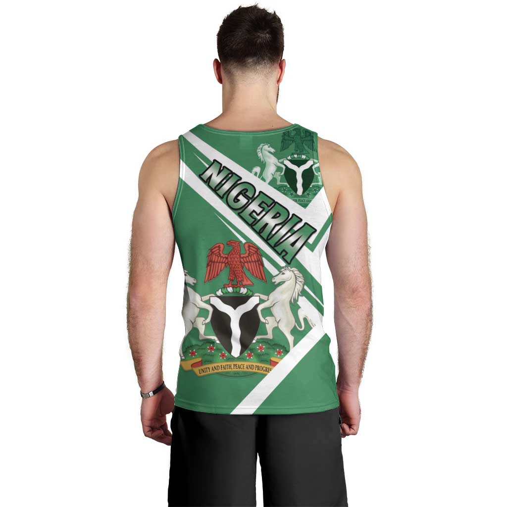 Nigeria Coat Of Arms Men Tank Top Sporty Style
